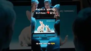 &ldquo;Rabbit Rescues a Kitten 🐇🐱 | Cutest Rescue Ever!&rdquo;#shorts