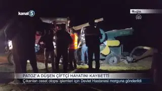 Muğla'da Patoz'a D&uuml;şen &Ccedil;ift&ccedil;i Hayatını Kaybetti