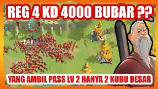 ALLY REGION 4 BUBAR SAAT AMBIL PASS LV 2 KINGDOM 4000 ❓APAKAH INDO SUDAH BERSATU ❓