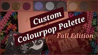 🍂Custom Colourpop Palette 🍂- Smokin Hot, Plush Like Me, Nightmare Before Christmas, ASMR, No Ads