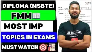 FMM Most Important Topics In Exam | Diploma (MSBTE) | Must Watch |