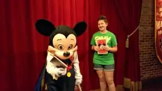 Magic trick with Mickey Mouse