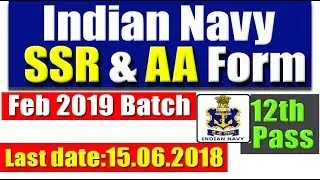 Indian Navy SSR And AA Online Form 2018