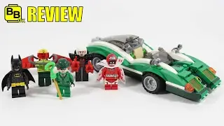 LEGO BATMAN MOVIE THE RIDDLER RIDDLE RACER 70903 SET REVIEW