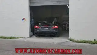 Atomic 6 Carbon SV7 C8 Corvette Front Splitter in Carbon Flash Metallic