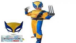 Child Movie Luxury Mask Jumpsuit Wolverine Cosplay Costume Halloween Christmas Kids New