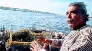 صيد السمك بالدلب والجمبري. طريقة عمل حضانات الجمبري.