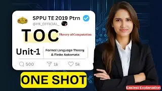 TOC Unit 1 | Complete ONE SHOT 🔥(All Pattern Questions) Finite Automata | SPPU TE Comp
