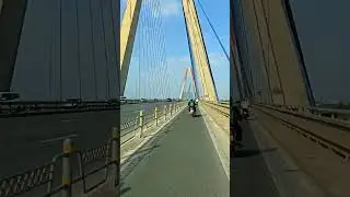 NHAT TAN BRIDGE RUNNING DAYTIME,HANOI, VIETNAM