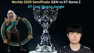 Worlds 2025 Semifinals: GEN vs KT Game 2 (KT Cuzz Qiyana Jungle POV)
