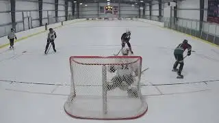 Behind the back tic tac toe with out of the air shot