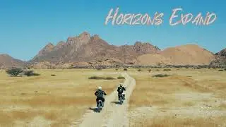 Namibia&rsquo;s adventure, captured from the rider&rsquo;s POV and the skies above.