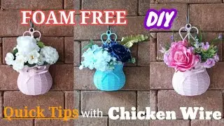 How to Make a Foam Free Flower Arrangement | Covering off the Basics. JNAS  DIY