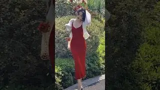 Red dress outfit ❤️ #ytshorts #shortvideo #virslshorts #outfitideas