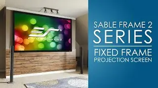 Elite Screens Sable Frame 2 Fixed Frame Projection Screen (Spanish)