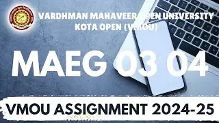 MAEG 03 04 Assignment Vmou | MA English assignment 2024 | MAEG 03 assignment | MAEG 04 assignment