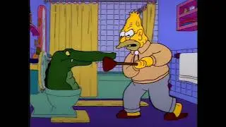 Simpsons - Flushed Gator Down The Toilet (from 
