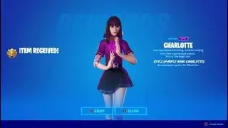 Fortnite Charlotte:  STYLE (PURPLE RUNE CHARLOTTE)