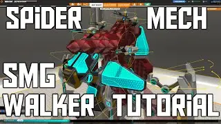 Robocraft: Spider Mech SMG Walker Build Tutorial