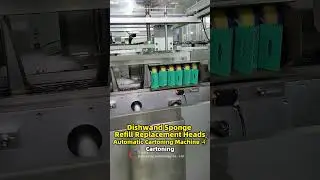 Dishwand Sponge Refill Replacement Heads Box Packing Machine ④ Cartoning
