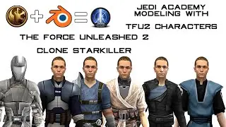 Blender Timelapse - Clone Starkiller - Converting TFU2 Model into Jedi Academy Format