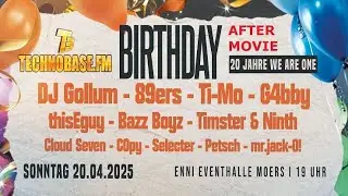 20 Jahre TechnoBase.FM Aftermovie (20.04.2025 ENNI Eventhalle, Moers)