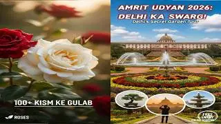 Amrit Udyan Rashtrapati Bhavan 2026 Delhi Visit #AmritUdyan #rashtrapatibhavan #MughalGarden #delhi