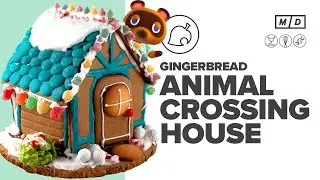 How To Make a Charming Gingerbread House - ANIMAL CROSSING Style