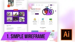 Creating a Simple Wireframe Landing Page in Adobe Illustrator CC 2017
