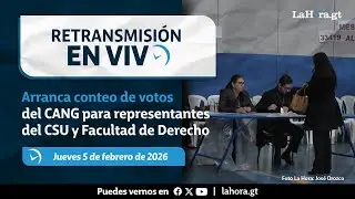 Retransmisión: arranca conteo de votos del CANG para representantes del CSU y Facultad de Derecho
