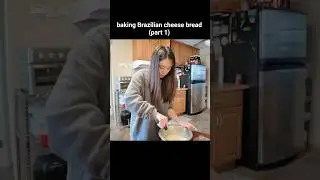 teaching y'all how to bake Brazilian cheese bread (p&atilde;o de queijo) pt1! 🧀