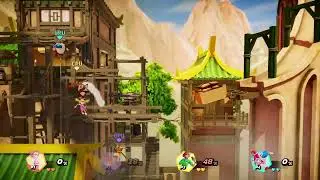 Helga vs Aang vs April O'Neil vs Ren & Stimpy - Nickelodeon All Star Brawl