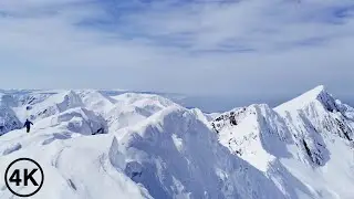 Făgăraș - Rom&acirc;nia - Walking on top of the Mountain,Winter does not Leave us/Wind Noise
