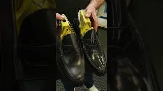 How Shiny Can These Shoes Get?  #trickers #leathershoes #factory #insider
