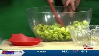 Kansas Soybean Commission: Edamame Cucumber Salad with Ginger Soynut Vinaigrette