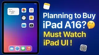 📱iPad A16 Interface with iPadOS 18 🔥 Complete UI Overview | Home Screen, Dock, App Library, Gestures