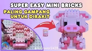 Easy mini bricks build 🐷 | merakit dengan mudah dan cepat | As Creator