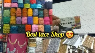Best Lace Shop 😍 | Life With Sana Sharif #laces #ichrabazar #designed #viral #home #trending 