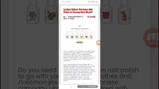 Limited Edition Pok&eacute;mon Nail Polish Is Coming Next Month!