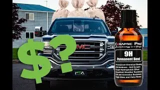 What did it Cost: Black GMC Sierra Paint Correction and Ceramic Pro Gold Package