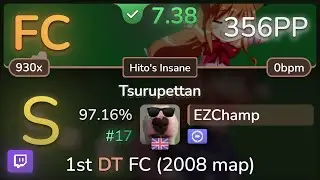 🔴 EZChamp | Silver Forest - Tsurupettan [Hito's Insane] +DT 97.16% FC #17 | 356pp - osu!