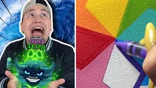 Satisfying Marker Art on Textured Paper 🎨 POV with @diegoo chavez #64 #SatisfyingArt #MarkerArt