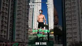 Just Hanging 90Sec, BW 51kg - Day 1 of Week 11 - Daily SHORT Strength Training Program 2022 07 11