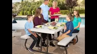 Lifetime 60173 6' Desert Sand Folding Picnic Table