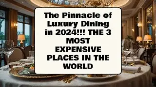 The Pinnacle of Luxury Dining in 2024!!! THE 3 MOST EXPENSIVE PLACES IN THE WORLD