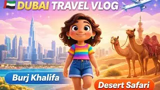 This Dubai Animation Is So Beautiful 😍 | Exploring Dubai in a Cute Animated Vlog 🏙️ 