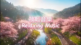 無廣告🌸櫻谷晨溪，悠揚旋律如花瓣輕舞陽光，放鬆的音樂幫助情緒平衡，讓你沉浸於山河的寧靜懷抱