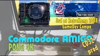 Commodore Amiga -=PONG 4K=- Retrokomp 2018 GameDev Compo