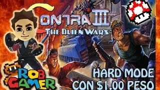 Gameplay - Contra III: The Alien Wars SNES sin continuar HARD.