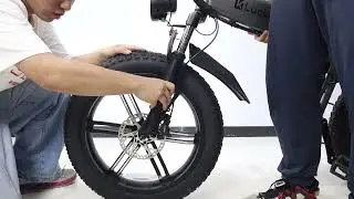 Luckeep Electric Bike Unboxing and Assembly | Front Tire Assembly